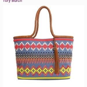 Tory Burch Vibrant Patterned Tote